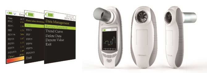 SpirOx plus handheld spirometer report